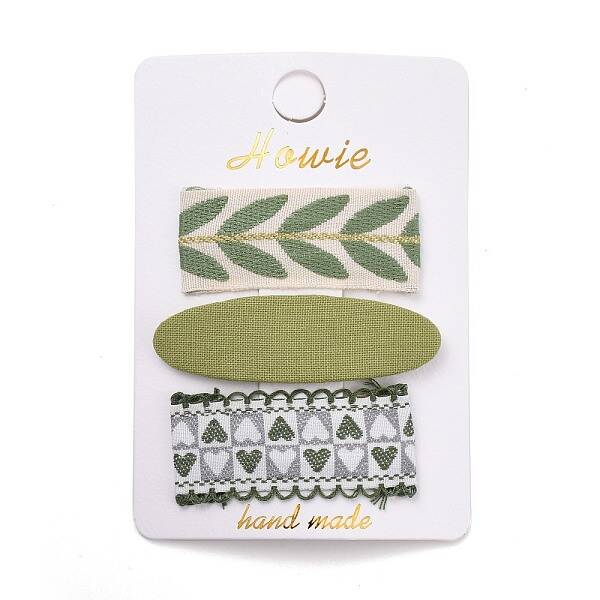 Cloth Snap Hair Clips Set