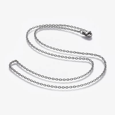 Non-Tarnish 304 Stainless Steel Cable Chain Necklaces