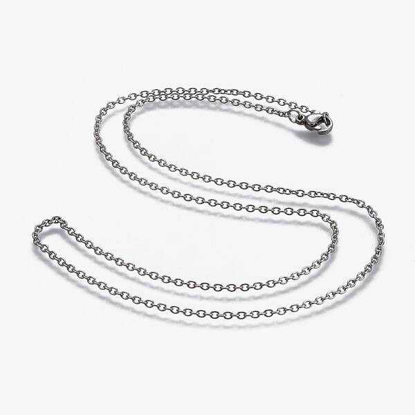 Non-Tarnish 304 Stainless Steel Cable Chain Necklaces