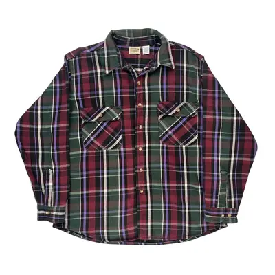Five Brother Checked Flannel Shirt - XL Multicoloured Cotton