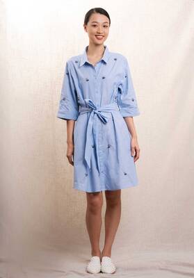Dress Bony Short Lt-Blue | Color: LT BLUE | Size: M