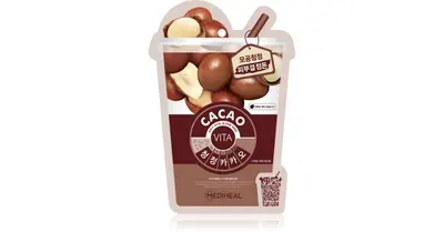 MEDIHEAL Vita Cacao tissue mask to close pores and obtain a matte look 20 ml