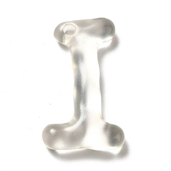Transparent Resin Alphabet Pendants