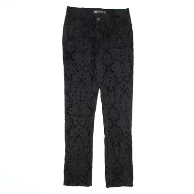 LEVI'S Mid Rise Patterned Jeans Black Denim Slim Skinny Womens W27 L32