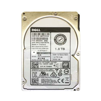 T548N Dell 1.8TB 12Gb/s SAS 10000 2.5-Inch Hard Drive