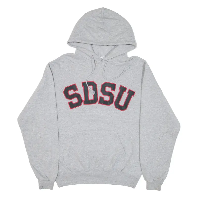 CHAMPION San Diego State University Mens Grey Hoodie USA M
