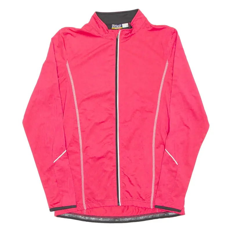 Cycling Womens Jersey Pink Long Sleeve Full Zip UK 10