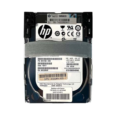 632085-003 HP 1TB 6Gb/s SATA 7200 2.5-Inch Hard Drive