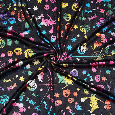 Halloween Theme Pattern Polyester Bronzing Fabric