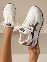 Women's Summer Fashion Lace Up Low Top Sneakers, Casual Comfortable Sports Shoes for Daily & Back To School Footwear, Athleti...