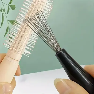 Hairbrush Cleaning Rake, 1 Piece Hair Brush Cleaning Comb, Hair Remover Cleaning Tool, Hair Comb Cleaning Tool, Bathroom Gadg...