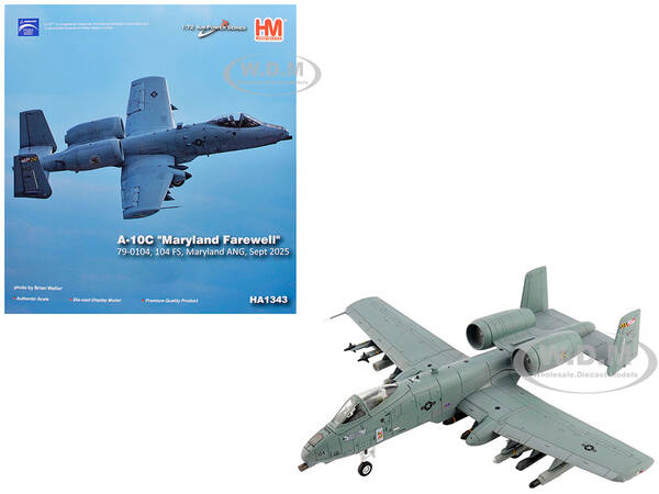Fairchild Republic A-10C Thunderbolt II Attack Aircraft 80-0283, Maryland Farewell, 104 FS, Maryland ANG (2025) United Stat...