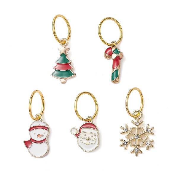Christmas Theme Iron Dreadlocks Beads