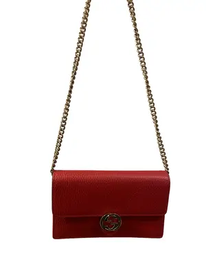 Pre-owned GUCCI Leather Crossbody Bags GG Crossbody