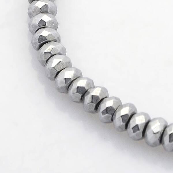 Electroplate Non-magnetic Synthetic Hematite Beads Strands