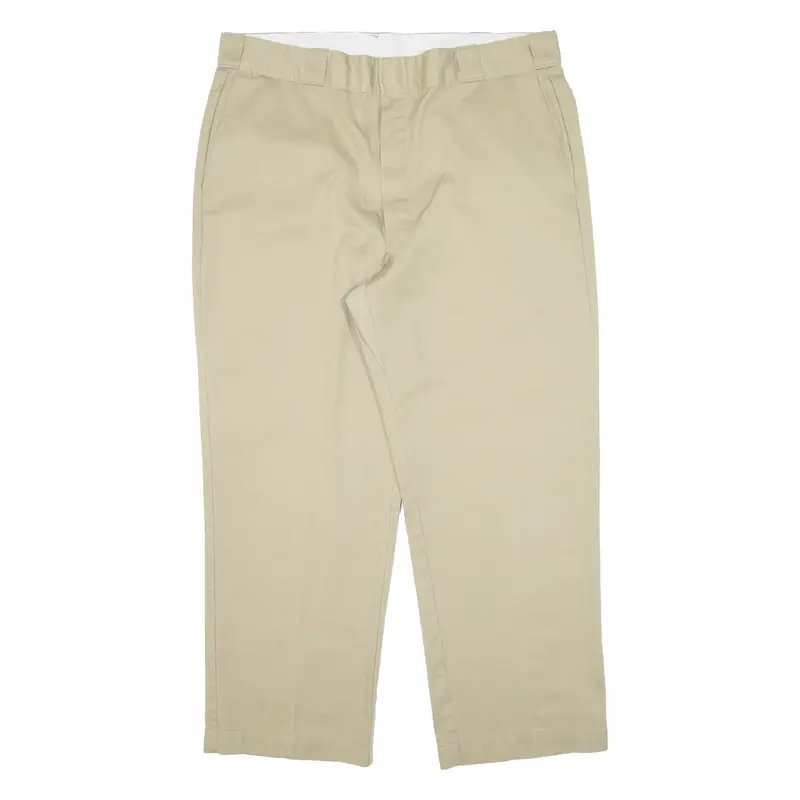 DICKIES Workwear Mens Trousers Beige Regular Straight W37 L27