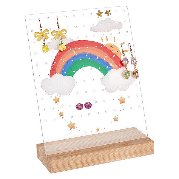 Transparent Acrylic Earring Display Stands