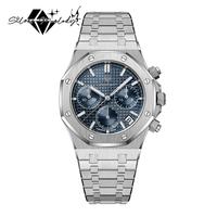 SMelody Men's Watch Polygonal Dial Waterproof Luminous Chronograph Stopwatch
