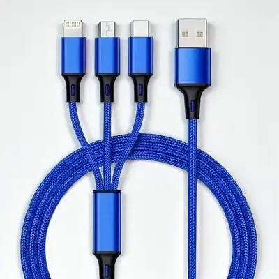 3 in 1 Fast USB Charging Cable, Fast Charging Data Cable Suitable For Phone