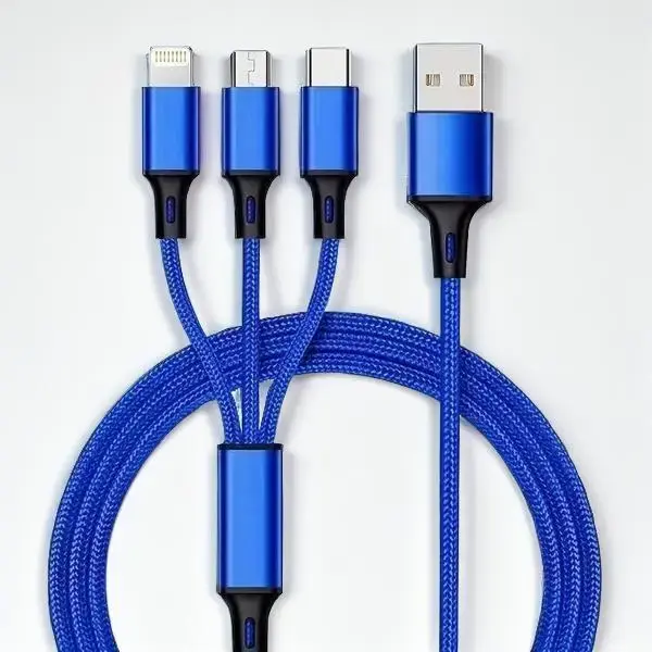 3 in 1 Fast USB Charging Cable, Fast Charging Data Cable Suitable For Phone