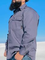 Veritas FR Breathable back button up welding shirt - Cotton twill, fire resistant, oil field, work wear, menswear