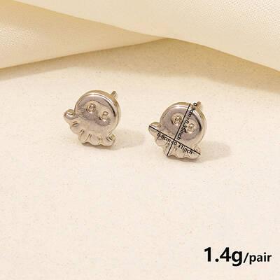 Non-Tarnish Vintage Stainless Steel Octopus Studs Earrings for Women