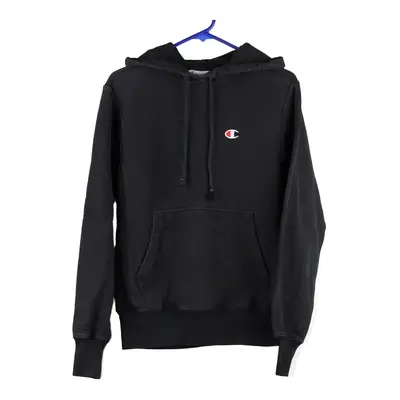 Reverse Weave Champion Hoodie - Small Black Cotton Blend