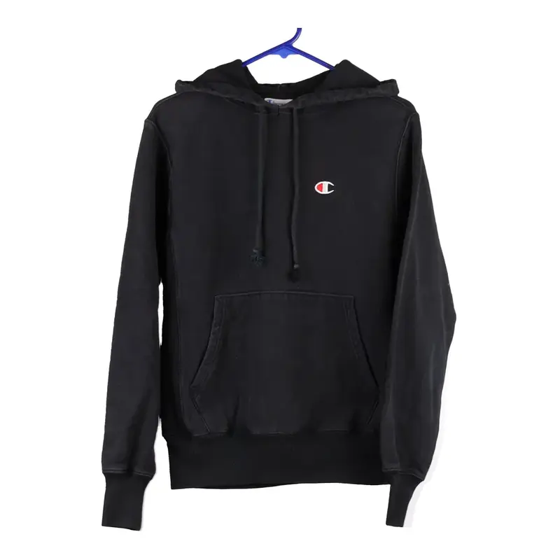 Reverse Weave Champion Hoodie - Small Black Cotton Blend