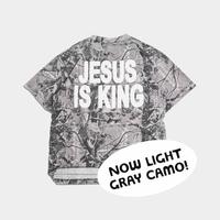JESUS IS KING Camo Heavy Tee