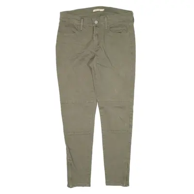LEVI'S 710 Jeans Green Denim Slim Skinny Womens W30 L26