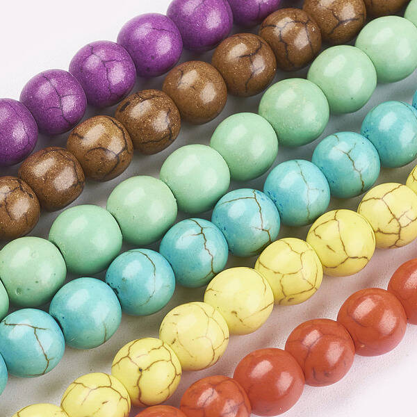 Synthetic Turquoise Beads Strands