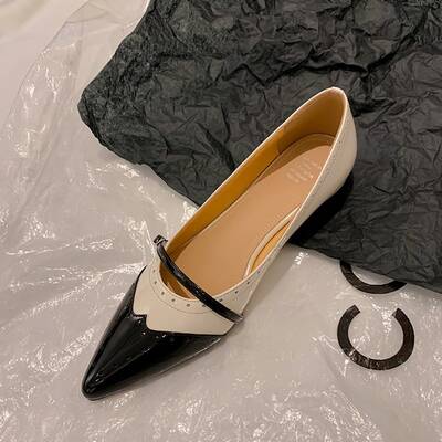 CHIKO Kali Pointy Toe Block Heels Mary Jane Flats