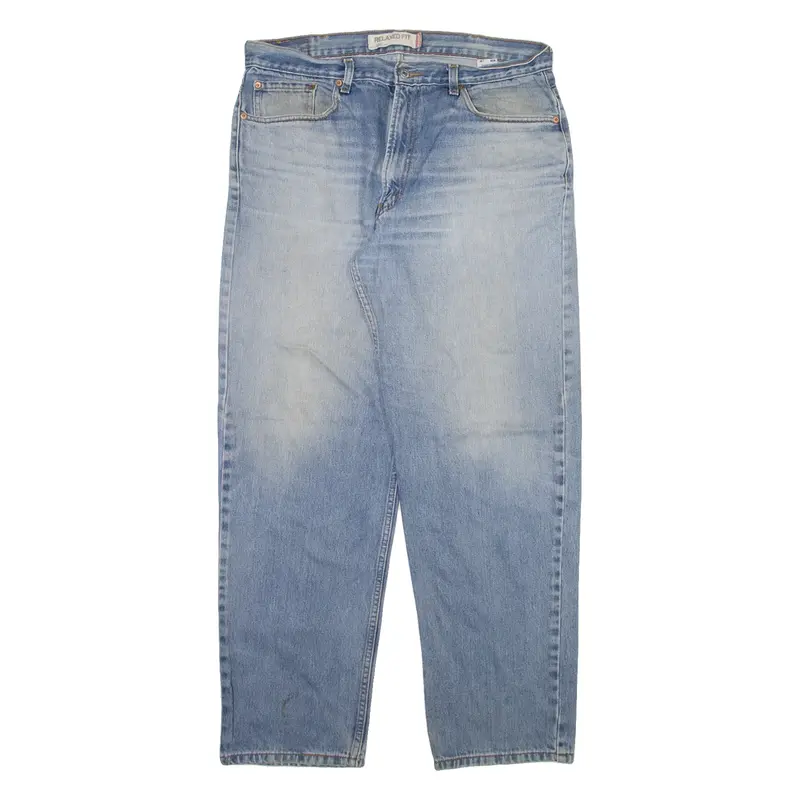 LEVI'S 550 Jeans Mens Blue Relaxed Tapered Stone Wash W36 L32