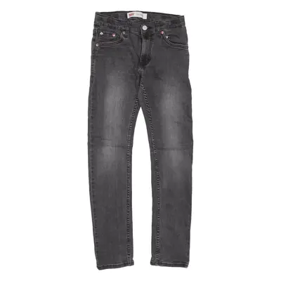 LEVI'S 510 Jeans Grey Denim Slim Skinny Boys W24 L26