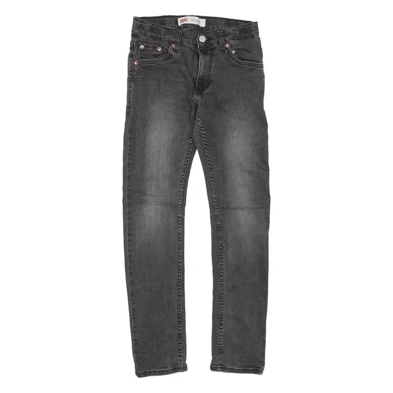 LEVI'S 510 Jeans Grey Denim Slim Skinny Boys W24 L26