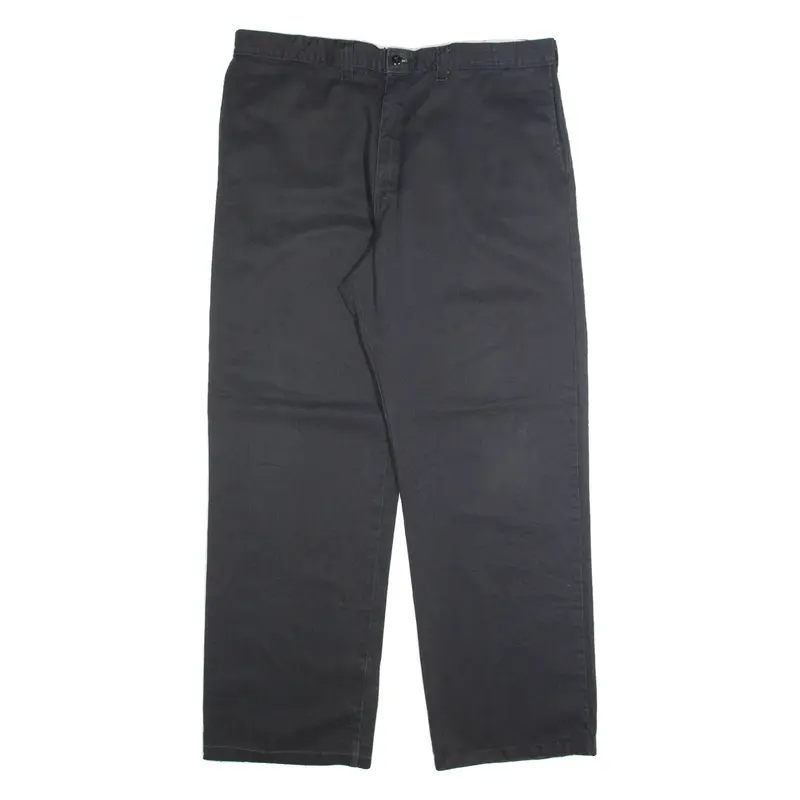 DICKIES Chino Mens Trousers Black Regular Straight W36 L32