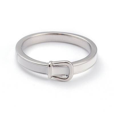 Brass Enamel Finger Rings