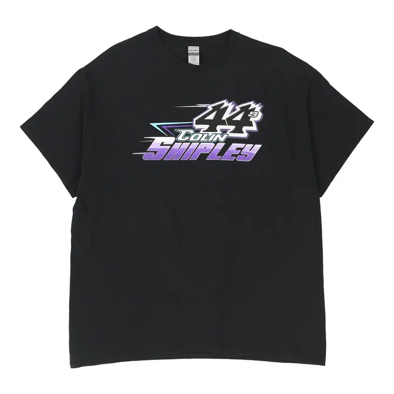 Colin Shipley 44 Gildan Nascar T-Shirt - XL Black Cotton