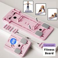 Pilates Board - Pilates Reformer Set, High-Quality Multi-Functional Foldable Pilates Reformer Board, Suitable for Home Use, 6...