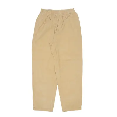 CABIN CREEK Corduroy Trousers Beige Relaxed Straight Womens W26 L28
