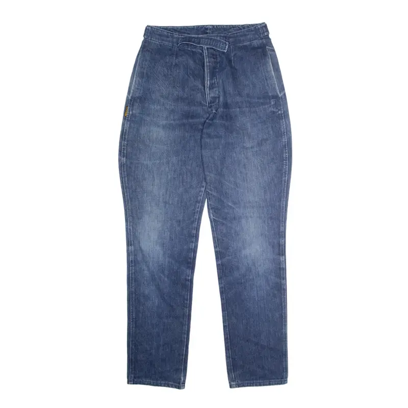 GIORGIO ARMANI High Waist Jeans Blue 90s Denim Slim Mom Stone Wash Womens W29 L33