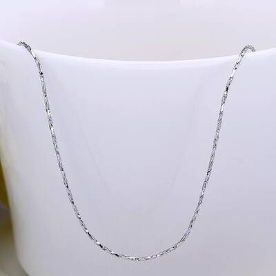 Platinum Plated Tin Alloy Snake Chain Fine Necklaces