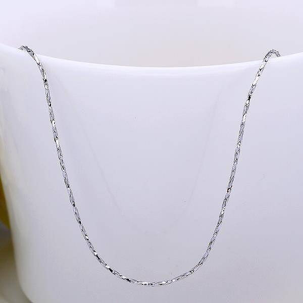 Platinum Plated Tin Alloy Snake Chain Fine Necklaces