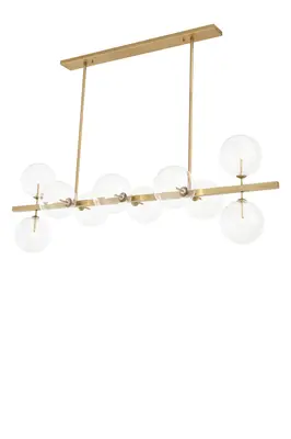 Linear Globe Island Chandelier | Eichholtz Largo