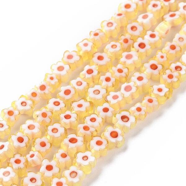 Handmade Millefiori Glass Bead Strands