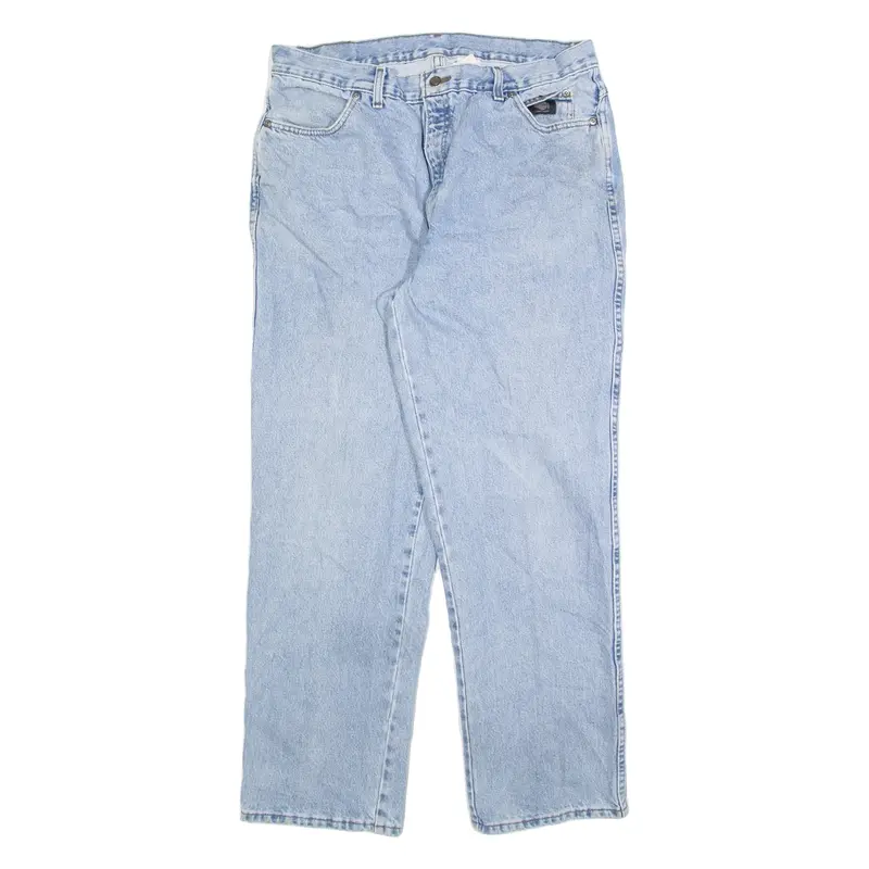 HARLEY DAVIDSON Mens Jeans Blue Relaxed Straight W34 L30