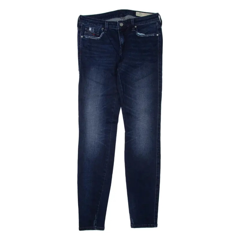 DIESEL Distressed Womens Jeans Blue Regular Skinny W28 L32