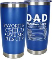 Fathers Day Gift From Daughter, Son, Birthday Gifts for Dad, 20 Oz Tumbler Coffee Travel Cup, Christmas Gifts, Presents Idea ...