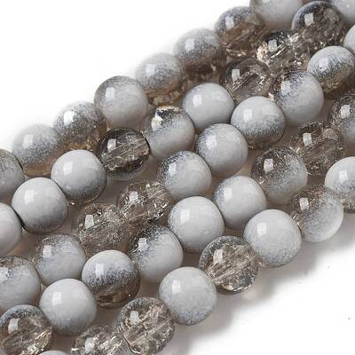 Crackle Glass Beads Strands