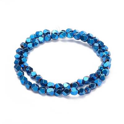 Electroplate Non-magnetic Synthetic Hematite Beads Strands
